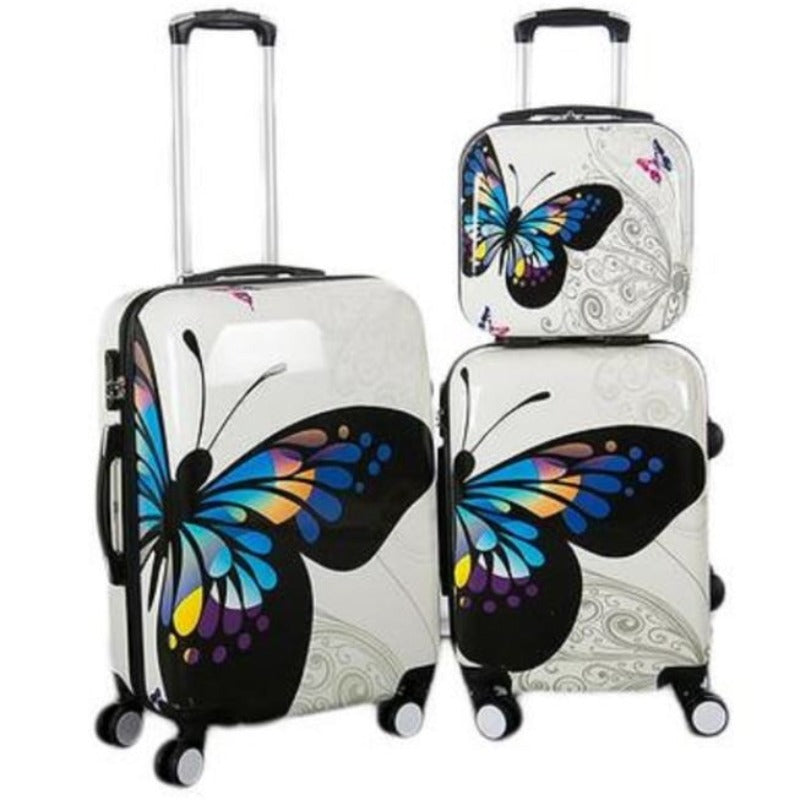 Butterfly suitcase cheap