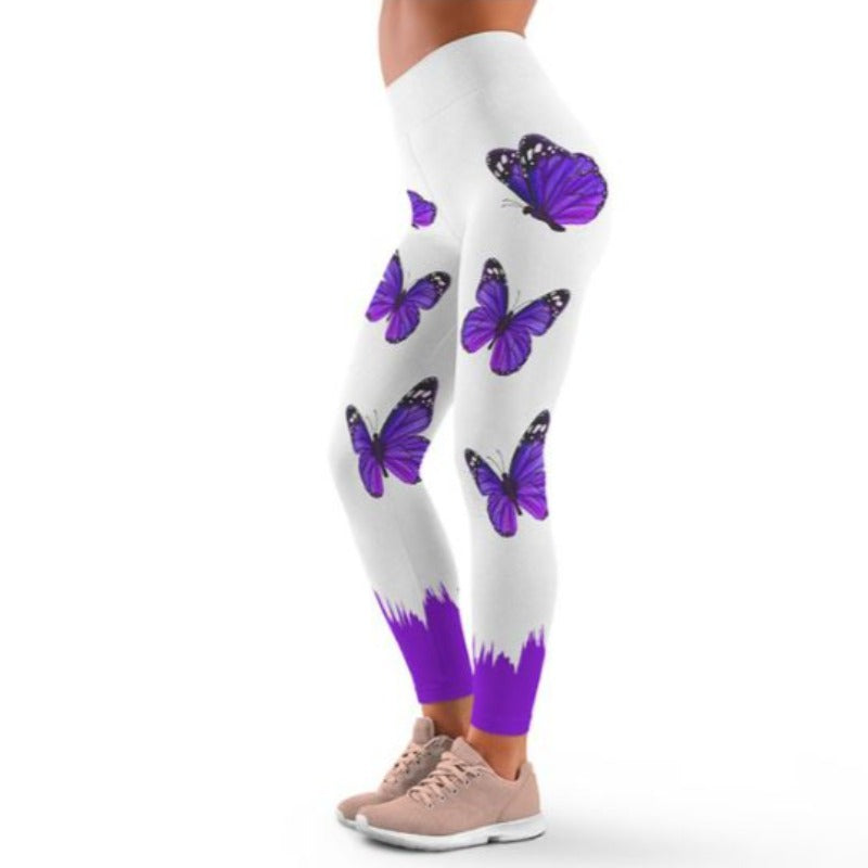 Butterfly Pattern Tights