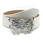 white Butterfly Belt Buckle