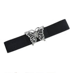 black Butterfly Buckle Elastic Belt