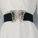 pretty Butterfly Buckle Elastic Belt