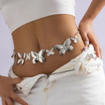 grey Butterfly Jewel Belt 