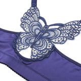 Blue Butterfly Bra for women