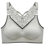 gray Butterfly Bra Top