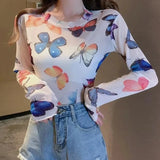 cool Mesh Butterfly Top