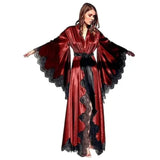 silky red butterfly kimono