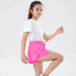 y2k pink youth butterfly flowy shorts