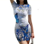 blue morpho butterfly dress