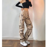 black butterfly cargo pants 