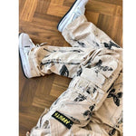 trendy butterfly cargo pants