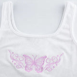 Butterfly Embroidery lolita Crop Top