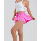 cheap pink girls athletic butterfly shorts