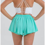 nylon green butterfly shorts athletic