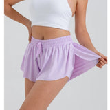 purple butterfly shorts athletic