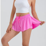 pink butterfly shorts athletic