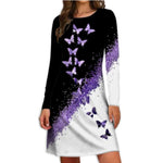 darkorchid butterfly dress