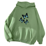 green butterfly sweater