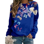 royal blue butterfly sweater