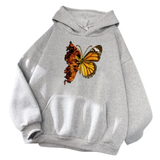 double face butterfly grey pullover