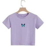 PURPLE BUTTERFLY TANK TOP design