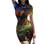 ferra butterfly tight dress