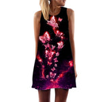 firebrick butterfly dress