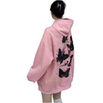 graffiti butterfly hoodie for woman