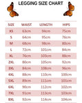 size chart for red butterfly legging set