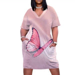 lightpink butterfly dress