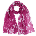 medium violet butterfly scarf