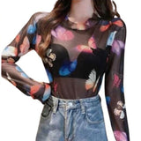 Mesh Butterfly Top for women