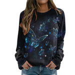 midnight blue butterfly sweater