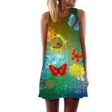 orange banded shoemaker butterfly dress