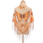 orange butterfly scarf