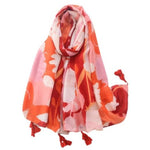 orange shadow butterfly scarf