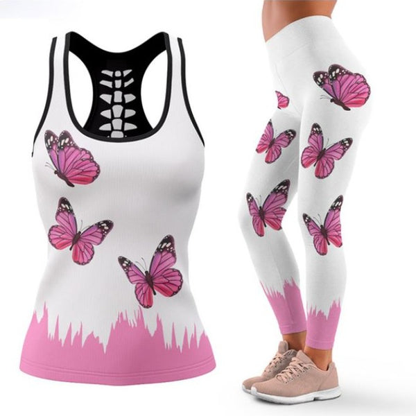 Light Pink Butterfly Leggings | BUTTERFLY KINGDOM