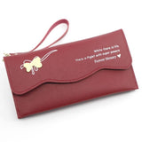 red butterfly wallet