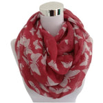 red illusion butterfly scarf