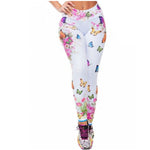 rose and butterfly leggings design