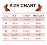 size chart for Jumpsuit with Butterfly Print