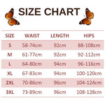 size chart for aesthetic butterfly leggings