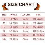 size chart for shaded butterfly leggings