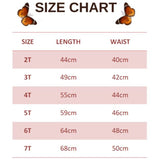 size chart for autumn butterfly leggings