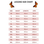 size chart for swallowtail butterfly leggings