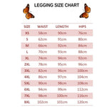 size chart for butterfly leggings