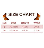 size chart for Butterfly-Beaded Tank top