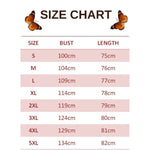 size chart for asian swallowtail butterfly suspender dress