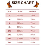 size chart for earth and butterfly suspender dress