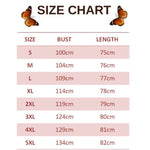 size chart for giant swallowtail butterfly suspender dress