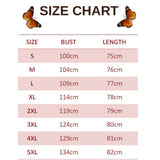 size chart for giant swallowtail butterfly suspender dress